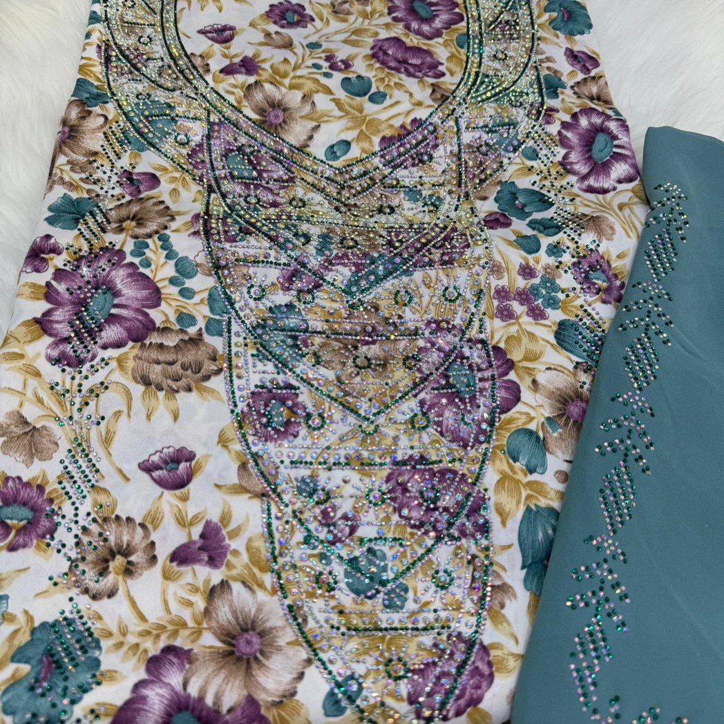 Gallery image for Hareer (silk) mukhawwar with sheila (scarf)