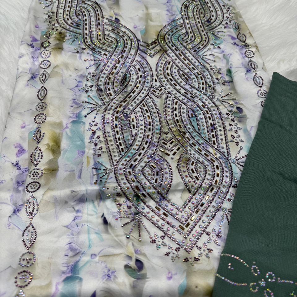 Gallery image for Hareer (silk) mukhawwar with sheila (scarf)