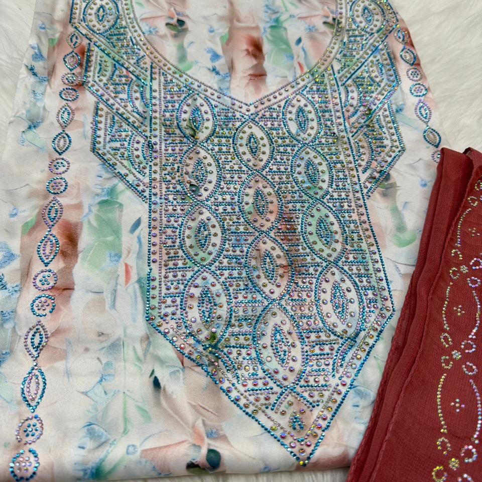 Gallery image for Hareer (silk) mukhawwar with sheila (scarf)