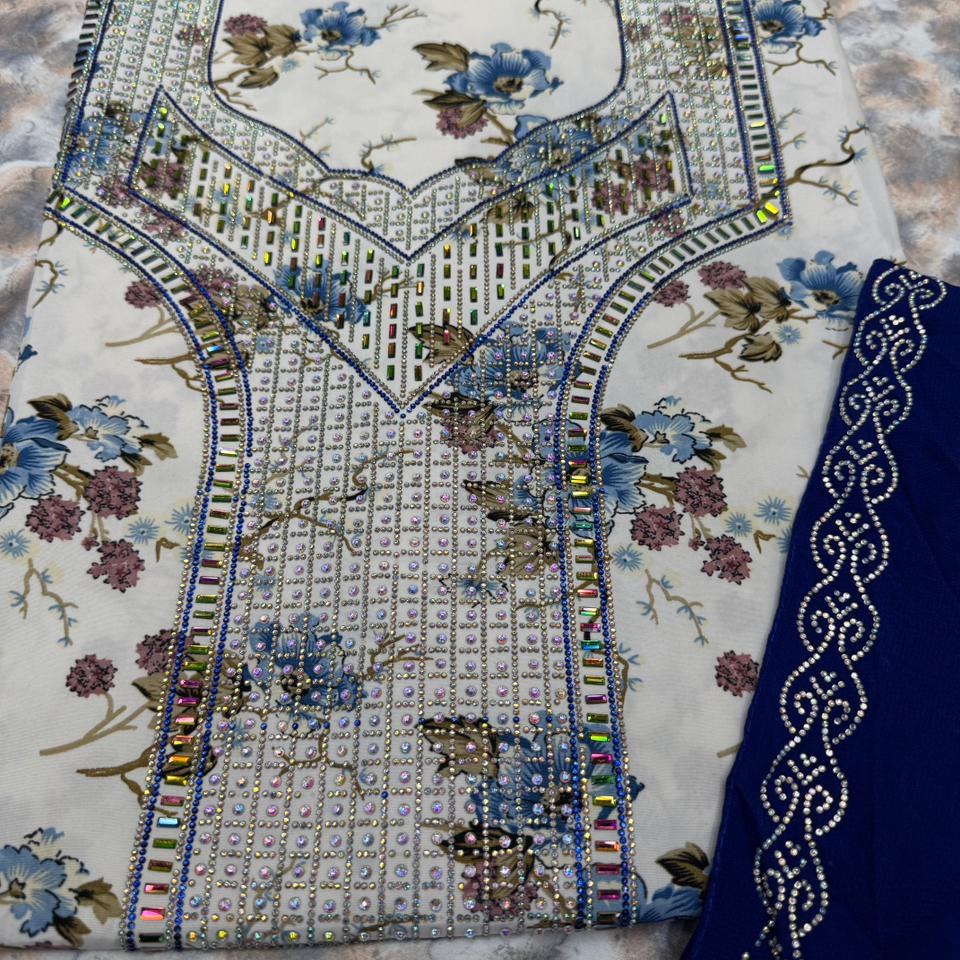 Gallery image for Hareer (silk) mukhawwar with sheila (scarf)