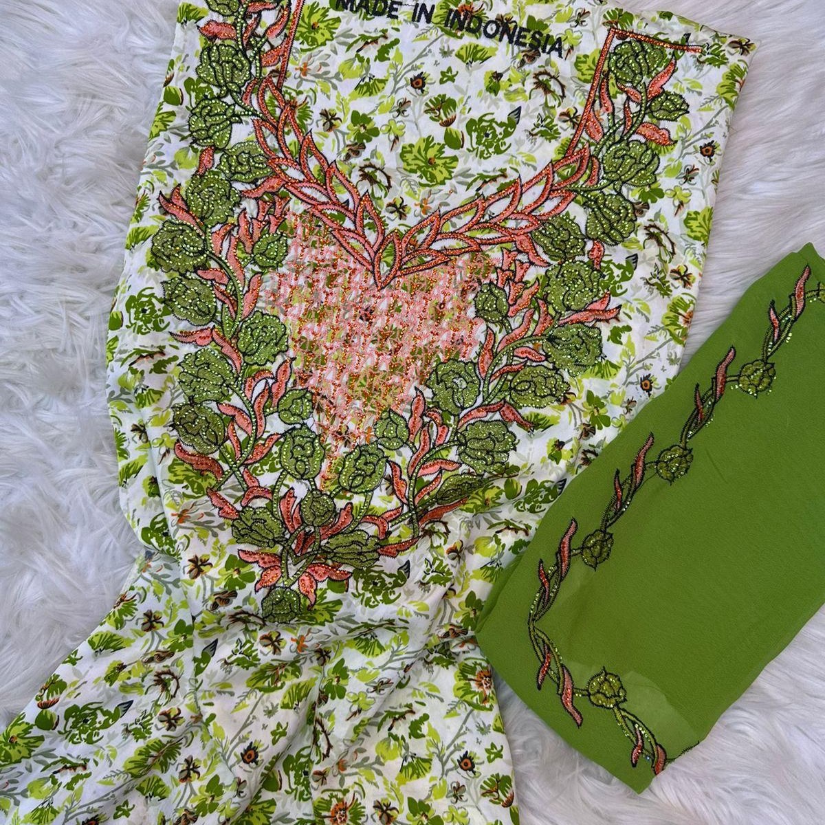 Gallery image for Silk mukhawwar embroidery stone Y-05 (2)